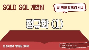 [SQLD SQL 개발자 이론+기출문제] 정규화 (1)