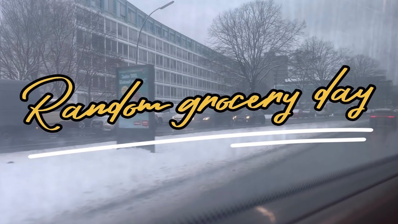 Snow Day Groceries ❄️ Cozy Winter Shopping in Berlin