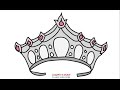 Easy Step For Kids How To Draw a Queen's Crown