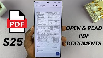 How To Open & Read PDF Documents On Samsung Galaxy S25/S25 Ultra