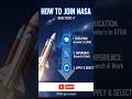 NASA Kaise Join Kare? 15 Seconds Me Samjho🚀 | NASA Me Job Chahiye? Ye 3 Steps Follow Karo #nasa #yt