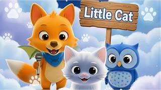 Meow Meow Little Cat   Learn Animal Sounds For Babies  Lullaby