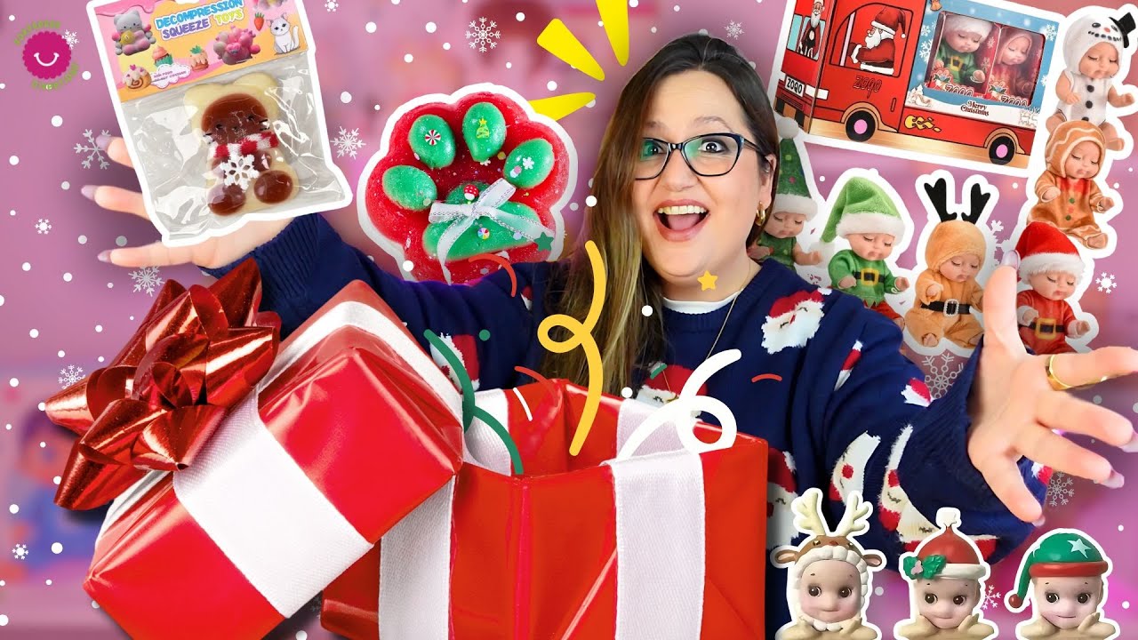 Pack De 3 Juguetes Navideños De Cuerda Con Papá Noel – Muelles Andarines Coloridos Para Fiestas Infantiles Y Calcetines, Regalo Divertido Para Niños