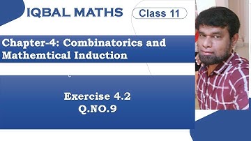 Tamil Nadu Class 11 Maths Exercise 4.2 Q.NO.9 Chapter 4 Combinatorics And Mathematical Induction