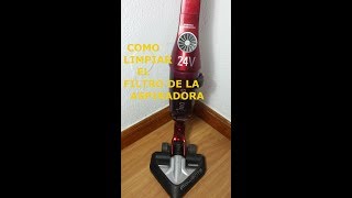 Limpiar Filtro Aspiradora - ROWENTA Air Force - YouTube