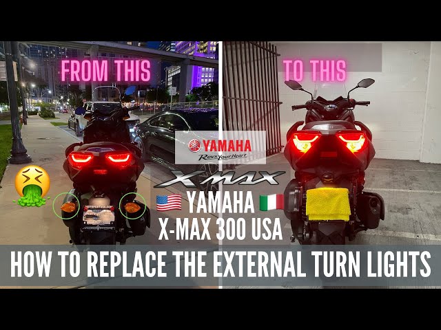 How to convert the Tail Turn Lights of Yamaha Xmax 300 USA to the