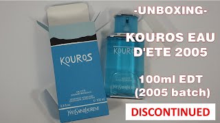 Unboxing Kouros Eau d&#39;Ete 2005 by Yves Saint Laurent (2005 batch)