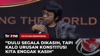 Adian Napitupulu: Kepuasan Rakyat Terhadap Kinerja Jokowi Hasil Bersama | Catatan Demokrasi tvOne