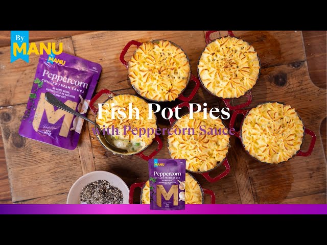 Fish Pot Pies with Peppercorn Sauce by Manu