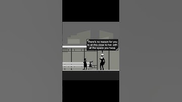 Tall lady Victoria protecting Willow from someone sitting too close #gamedev #shorts