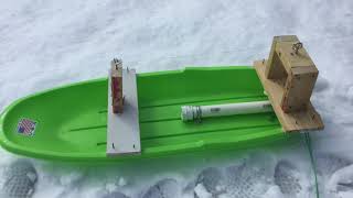 motor test#4 (rocket sled fail)
