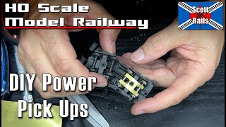 Making Simple Power Pick Ups For Old Locos And Passenger Coaches.
