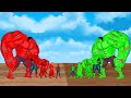 Color red hulk superman wolverine vs color blue spiderman  super heroes movie animation