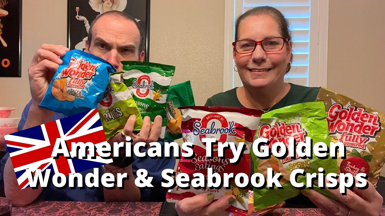 Americans Try Golden Wonder and Seabrook Crisps