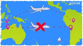 Por que os avioes nao voam sobre o Oceano Pacifico