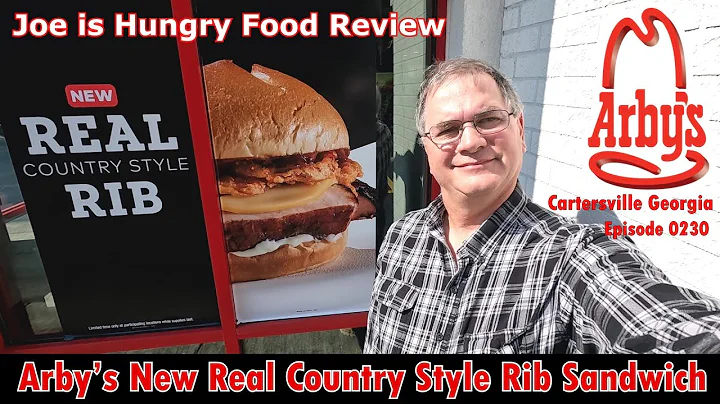 Arby’s New Real Country Style Rib Sandwich Review | Joe Is Hungry | 🧄🧀🐖🥪