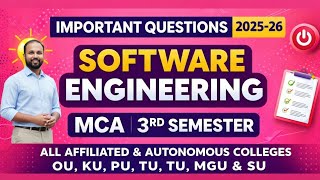 Software Engineering Unitwise Important Questions 2026 | MCA 3rd Sem | OU Telangana | 100% Pass screenshot 4