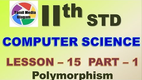 #11th std Computer Science  | English Medium | Chapter 15 | Lesson 15 | Part 2