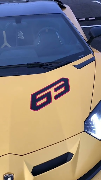 Yellow Lightning SVJ  | #gintani #lamborghini #aventadorsvj