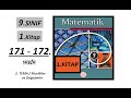 9. SINIF MATEMATİK 2024-2025  |  171. ve 172.  SAYFA  |  ÖLÇME ve DEĞERLENDİRME |  MEB YENİ MÜFREDAT