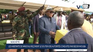 LES HABITANTS DE MINDOULI REÇOIVENT LE SOUTIEN DES AUTORITÉS CONDUITES PAR ISIDOR MVOUBA