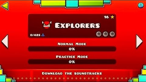 Official Geometry Dash 2.2 Explorers by RobTop 100% FULL!!