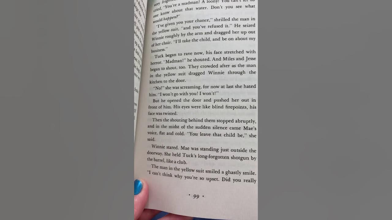 Tuck Everlasting chapters 18-20 - YouTube