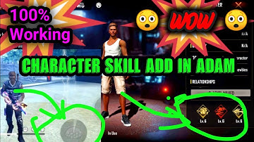 Character Skill In Adam || Use Dj Alok Ability In Adam😲 Latest 100% Working Trick - Garena Free Fire