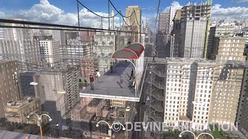 Lightwave cafe and city - 3D Demo Reel - Future City