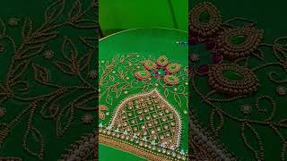 Aari bridal blouse attractive 3D Sleeve design#all stitches#thiyafashionhouse