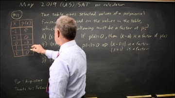 May 2019 US SAT: Factors of a polynomial - question #3-11