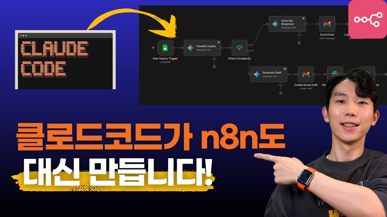 n8n 워크플로우, 이제 직접 안 만듭니다 (Claude Code 초보자 가이드)