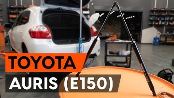 How to change gas struts / tailgate struts on TOYOTA AURIS 1 (E150) [TUTORIAL AUTODOC]