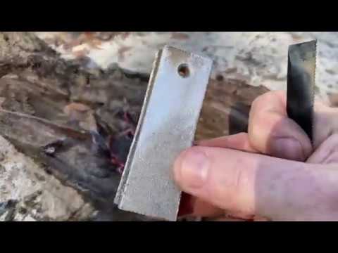 How to use a magnesium fire starter from harbor freight. Survival kit must have.