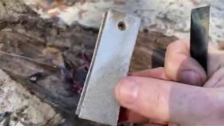 How to use a magnesium fire starter from harbor freight. Survival kit must have.