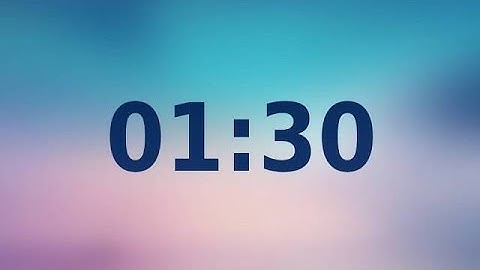 1.5  Minute Timer - Timer 1.5 Menit ( With Motivation Music for Plank)