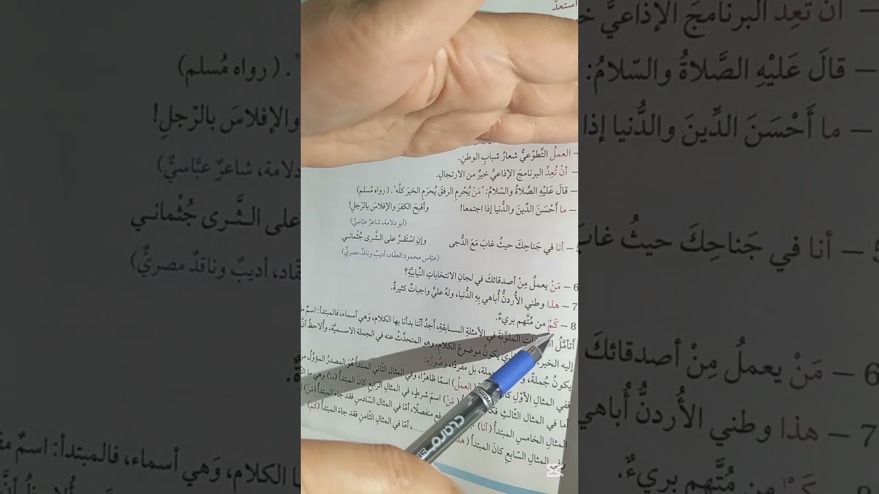 اللغة العربية الصف الحادي عشر شرح درس صور المبتدأ والخبر 