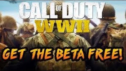 HOW TO GET THE WW2 BETA FREE ON THE PS4!