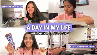 STUDY VLOG - New Desk Setup, Studying, TV shows & more | CBSE CLASS 12 (INDIA) | Ananya Gupta screenshot 1