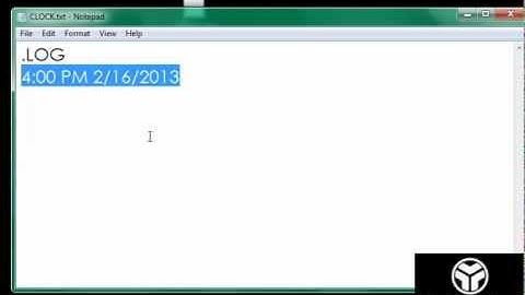 How To Make A Simple Clock In Notepad