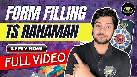 TS RAHAMAN DNS Form Filling Procedure for Feb Batch 2025✅ | BM MERCHANT NAVY