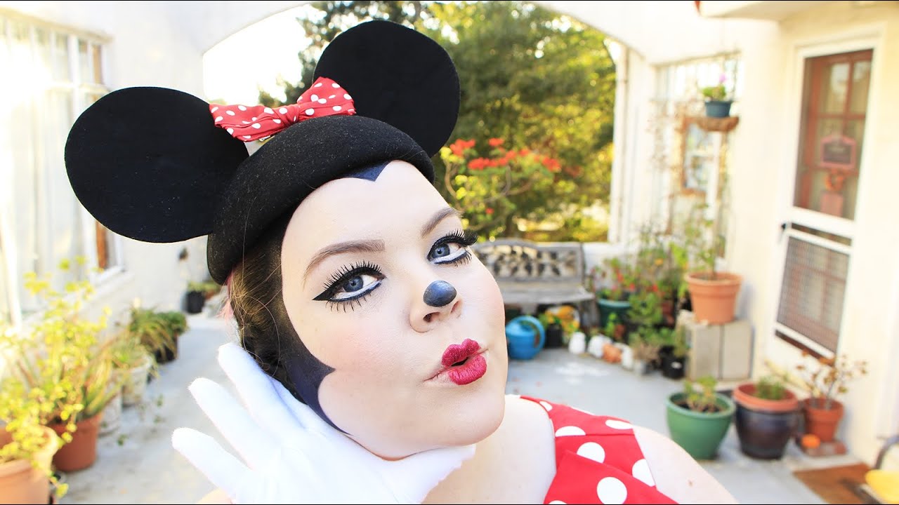Minnie Mouse Halloween Costume Makeup Tutorial YouTube