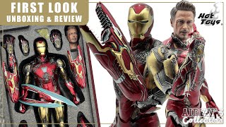 Hot Toys Iron Man Battle Damaged MK85 Avengers Endgame Unboxing & Review