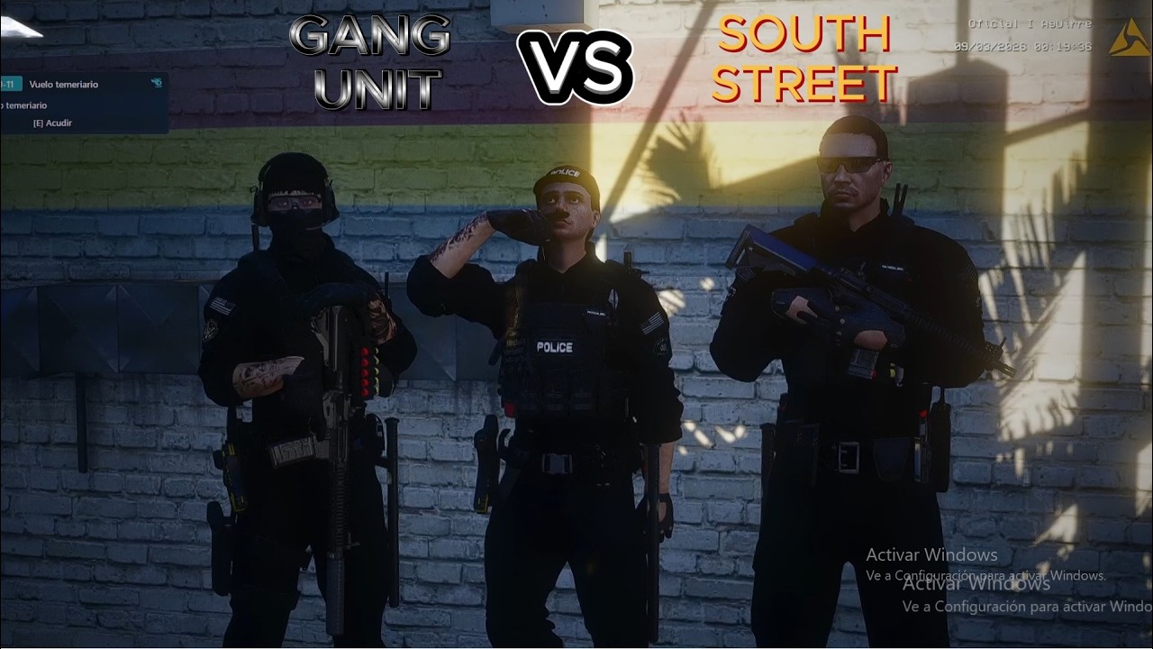 LA GANG UNIT ASISTE A UN ROBO A BANCO CENTRAL | SOUTH STREET VS LSPD | DOVUX LIFE