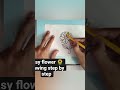 how to draw beautiful flower step by step #drawing #flower #shortviral #artist