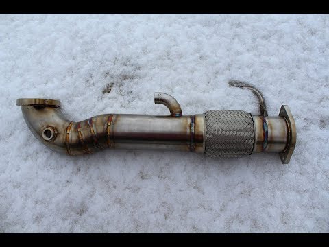KIA pro Cee’d GT - Downpipe ShedSkills - установка - YouTube