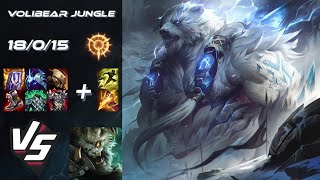 JUNGLE Volibear vs Rengar - EU Challenger Patch 25.S2.2