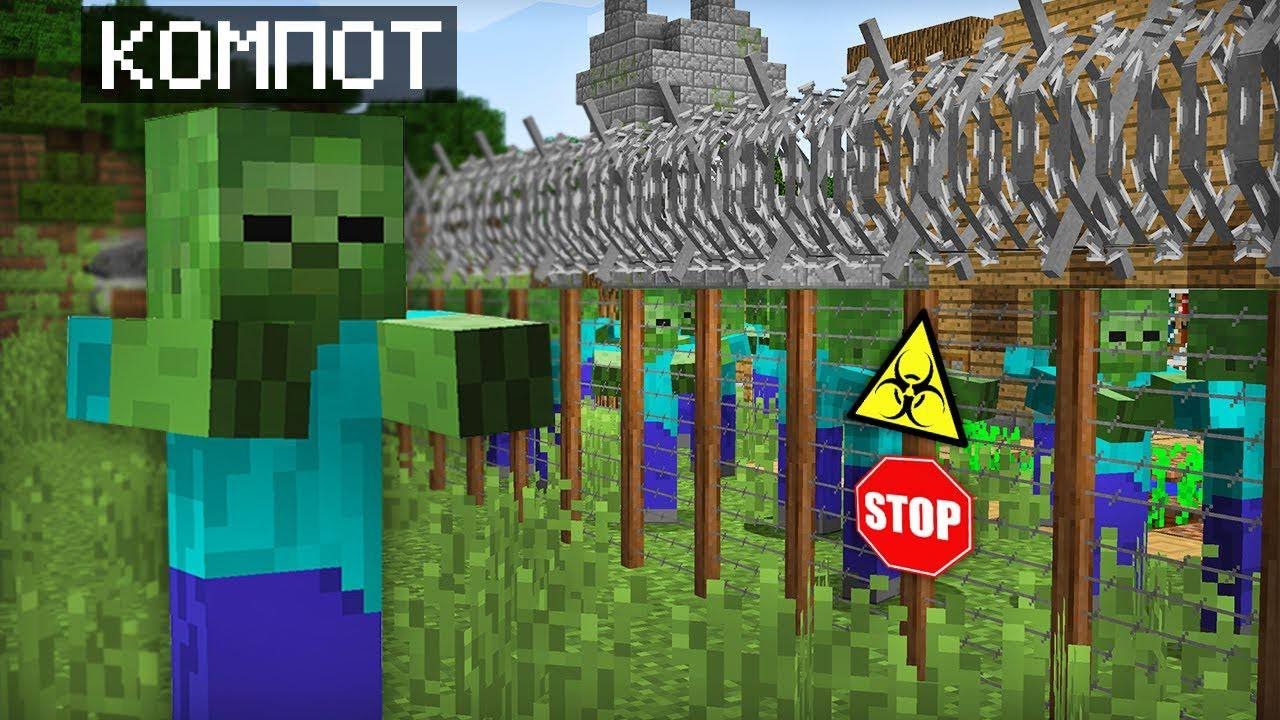 😱ZOMBIGA AYLANDIM VA MONSTRLAR QISHLOG‘IGA KIRDIM  | MINECRAFT UZBEK TILIDA