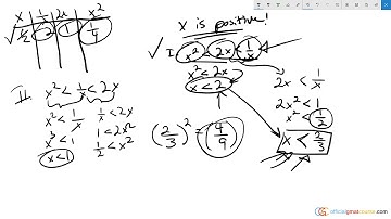 If x is positive, which of the following could be
