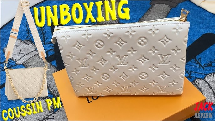 LOUIS VUITTON M57783 COUSSIN MM BLACK COLOR UNBOXING REVIEW 